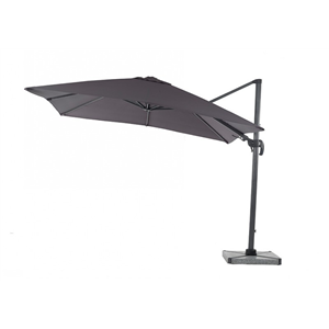 Lichfield Side Post Parasol (Base & Cover) Grey 2.7m